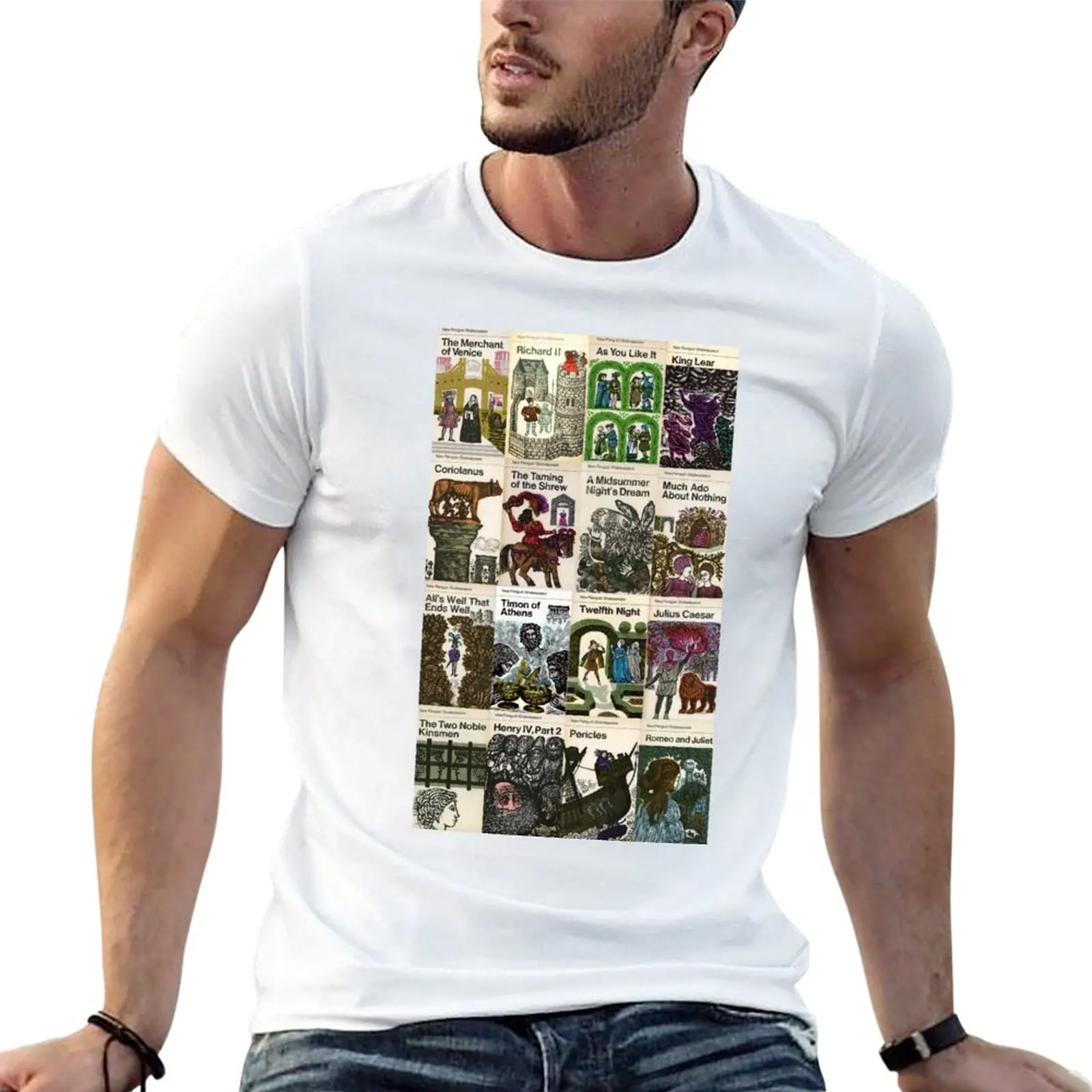 

New The Works Of Shakespeare T-Shirt tops sweat shirts Short sleeve tee blank t shirts Men's t-shirts