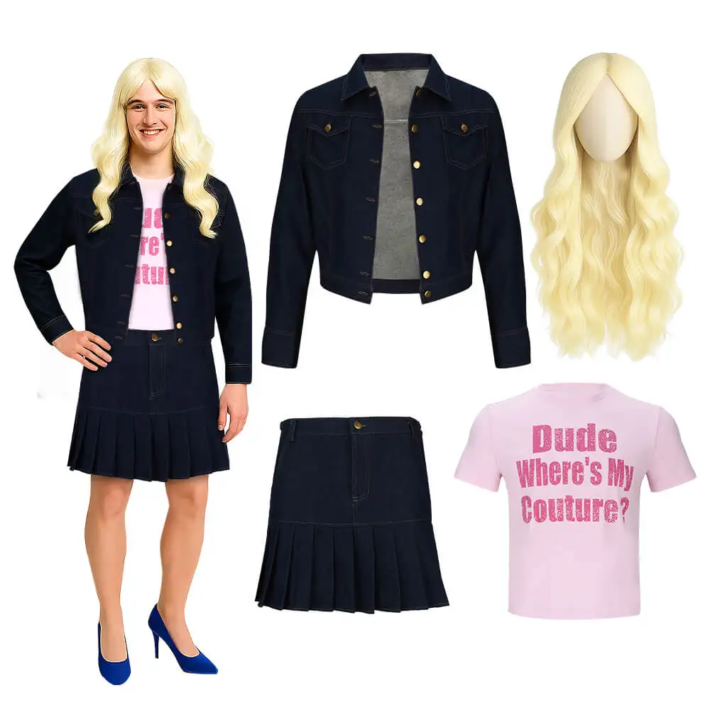 Men's White Chicks Cosplay Kevin Copeland Brittany Wilson Marcus Anthony  Tiffany Wilson Costume Wig Cross-Dressing Takerlama - AliExpress 200000532