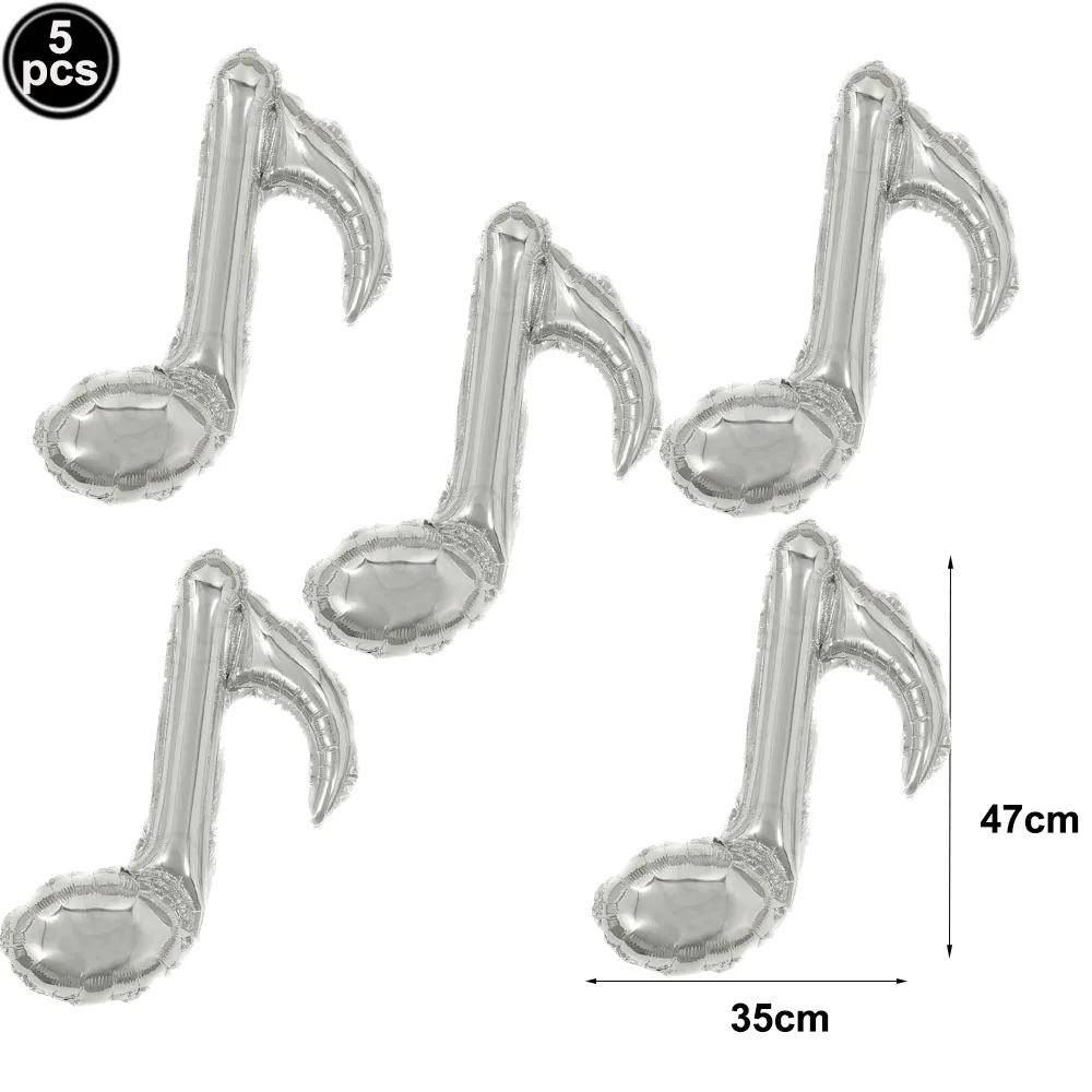 Music-Themed Party Supplies: Black Musical Note Disposable Tableware Set