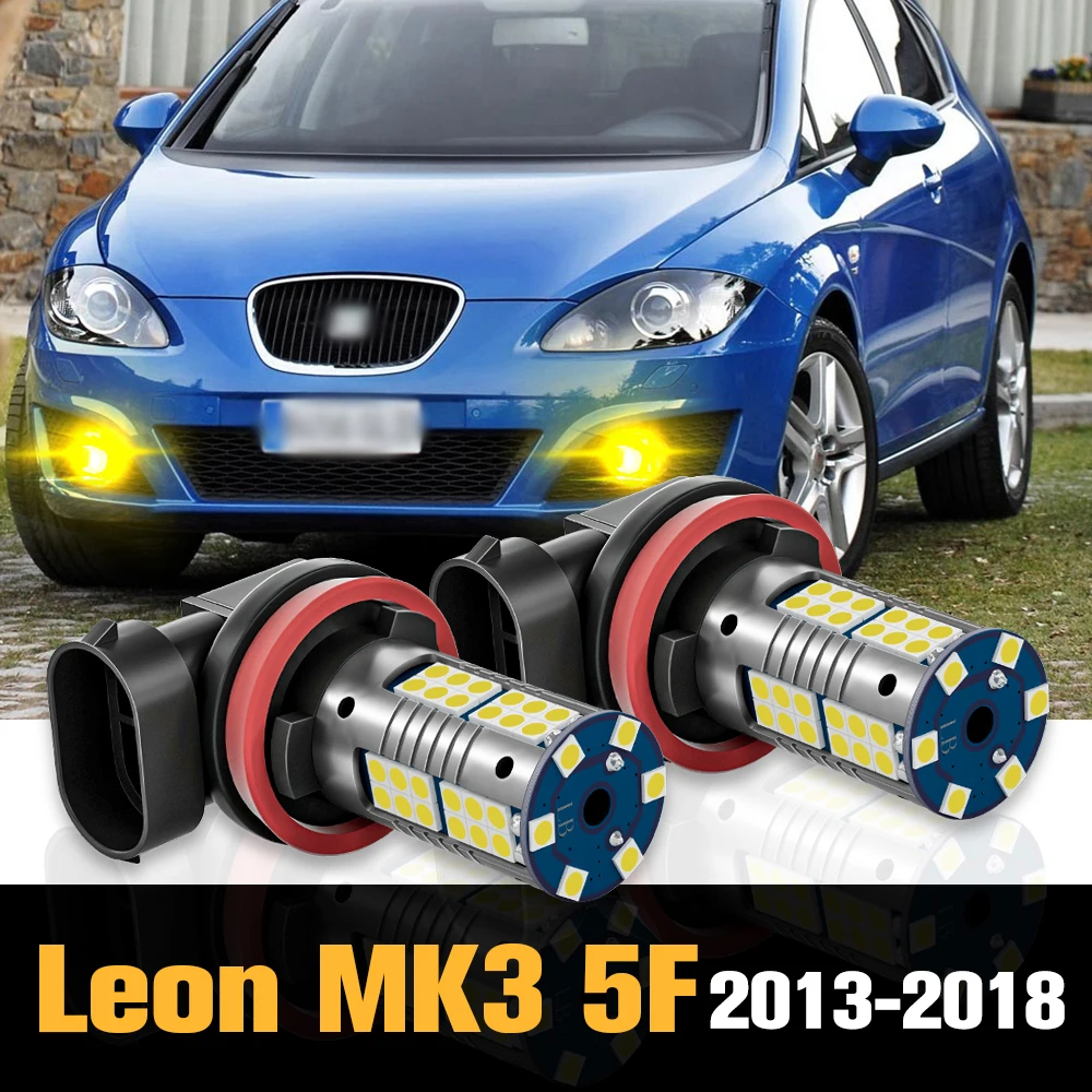 

2pcs Canbus LED Fog Light Lamp Accessories For Seat Leon 3 MK3 5F 2013-2018 2014 2015 2016 2017