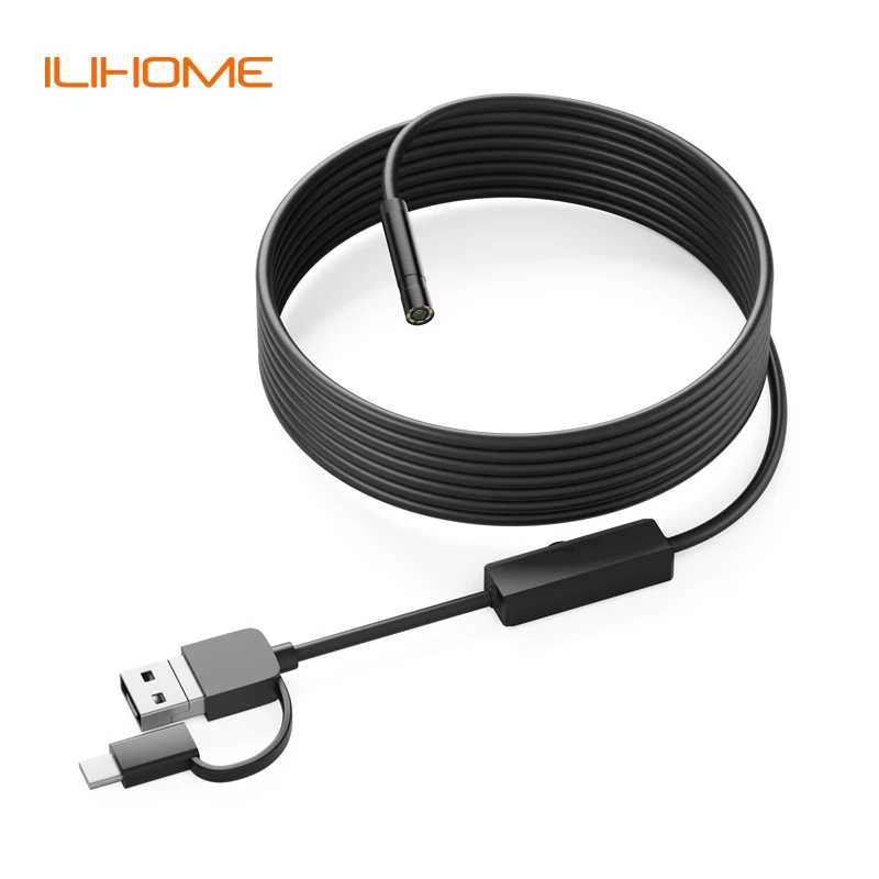 Android Endoscope Camera HD720P 8MM 3.9MM Lens 3in1 Micro USB Type-c Car Inspection Borescope Waterproof for Sumang HUIWEI PC 1
