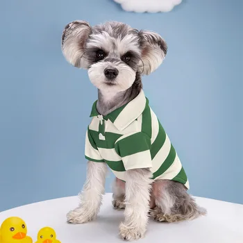 Polo per cani da compagnia Vestiti per cani Abbigliamento casual estivo per cani di piccola taglia Gatti T-shirt Chihuahua Pug Costumi Camicie Yorkshire