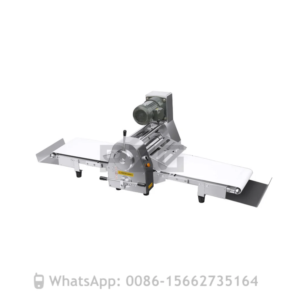 Electric Automatic Food Pizza Noodles Dough Sheeter Roller Equipment Commercial Tabletop Croissant Pastry Bakery Machine 4