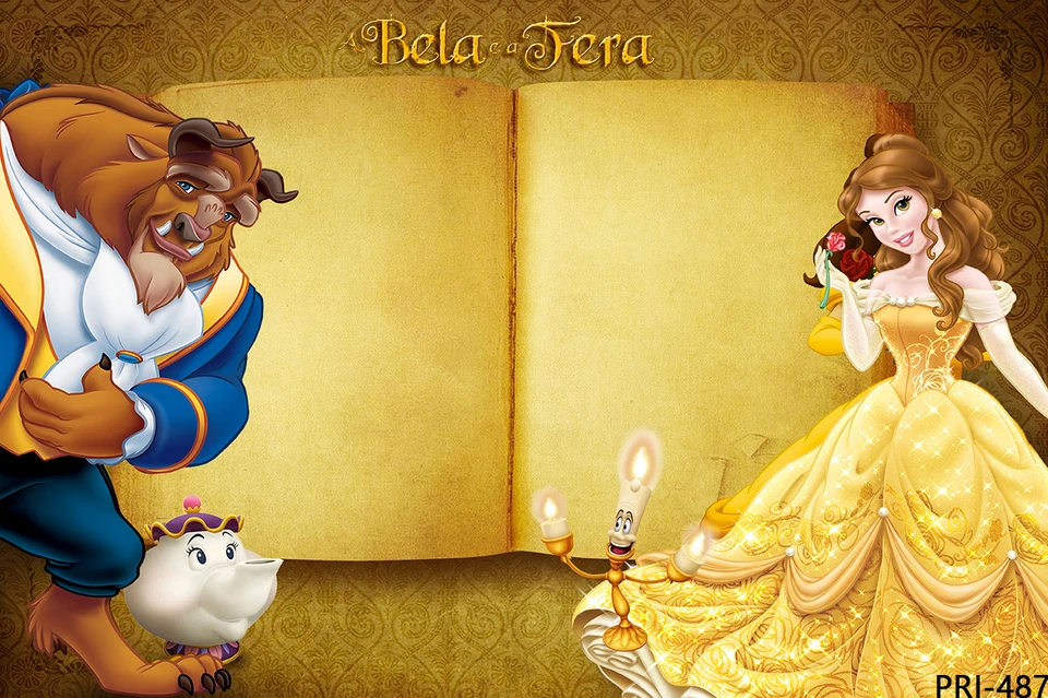 Beauty and Beast Backdrops for Photography Red Curtain Party Background Castle Cartoon Bella Birthday Backdrop Decoration - AliExpress for Beauty And The Beast Free Printable Invitations