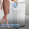 Automatic Trash Can,18.5/21.1 Gallon Touchless Motion Sensor Trash Bin, Smart Garbage Can with Soft-Close Lid, Bag Retainer Ring 4