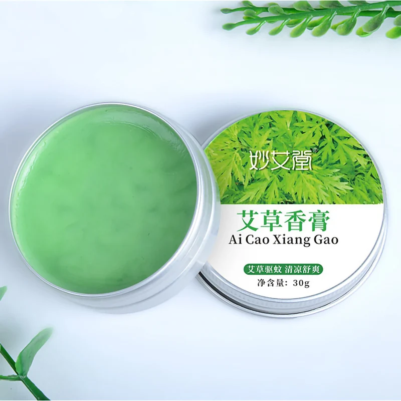 30g Moxa Plaster Wormwood Ointment Effectively Prevent Skin Cracking after Moxibustion Mugwort Balm Repel mosquitoes moxa plaster