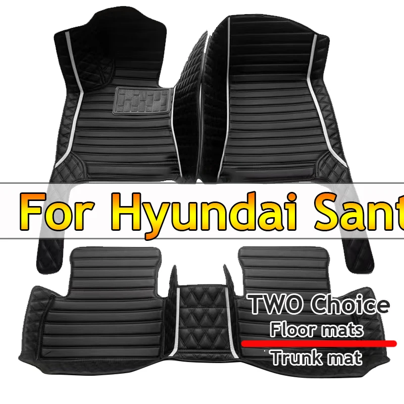 

Автомобильные коврики для Hyundai Santa Fe, пять сидений, 2013, 2014, 2015, 2016, 2017, 2018, автомобильные накладки на ножки, коврик, аксессуары для интерьера
