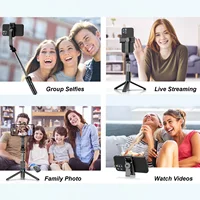 Wireless Selfie Stick Tripod Stand with Bluetooth Remote 42" Extendable Phone Tripod for iPhone Samsung Huawei Video Recording - Image 4