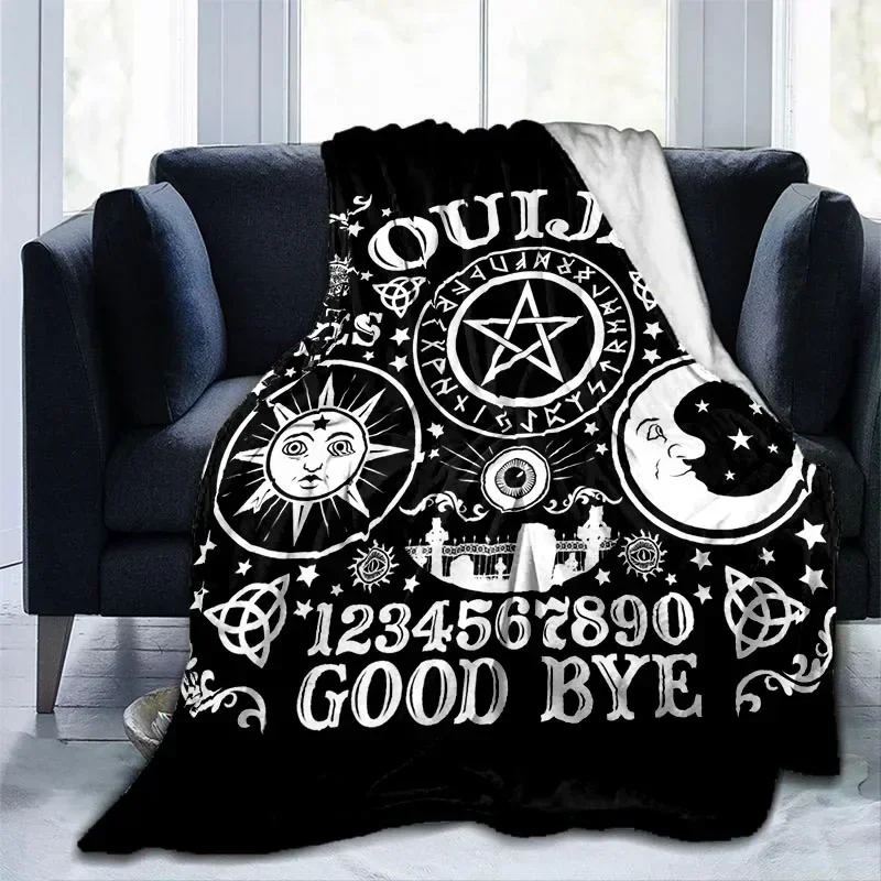 Winter Kid's 3d Printed baby blanket Cat Skulls Ouija Board Witchy Premium babes carpet Gothic Home Decor Quilt for Children 4