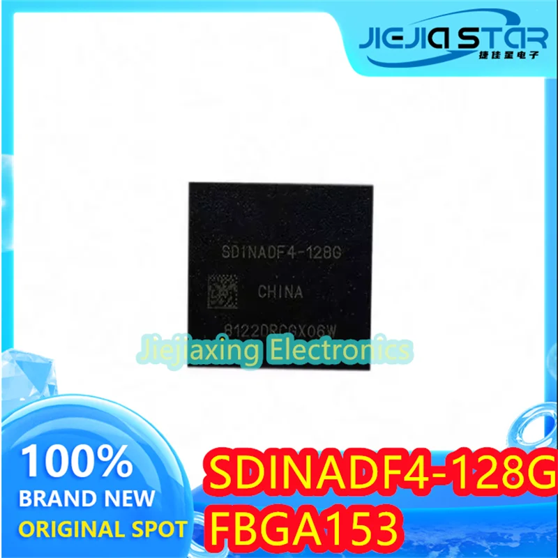 (1/5pieces) SDINADF4-128G 5.1 version EMMC BGA153 ball 128G font storage chip IC 100% new original electronics