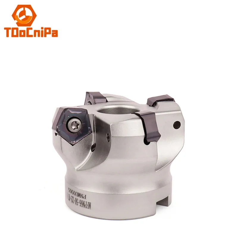 

MFPN66 ° CNC внутреннее охлаждение быстрая подача тяжелый режущий фрезерный диск PNMU0905XNER Двусторонняя N-угловая вставка