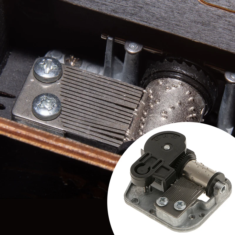 Hand Crank Music Box Replacement Parts, Handcrank Up Mechanism Musical Box Accessories, Over the Rainbow Tune