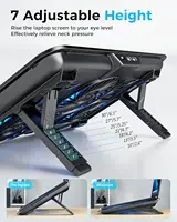 Laptop Cooling Pad with 6 Fans, 7-Angle Adjustable, Fits 13-17.3 Inch Laptops - Image 3
