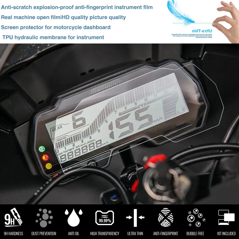 Motorcycle Screen Protector Film For YAMAHA R15 V3 MT15 MT 15-YZF R125 MT 125