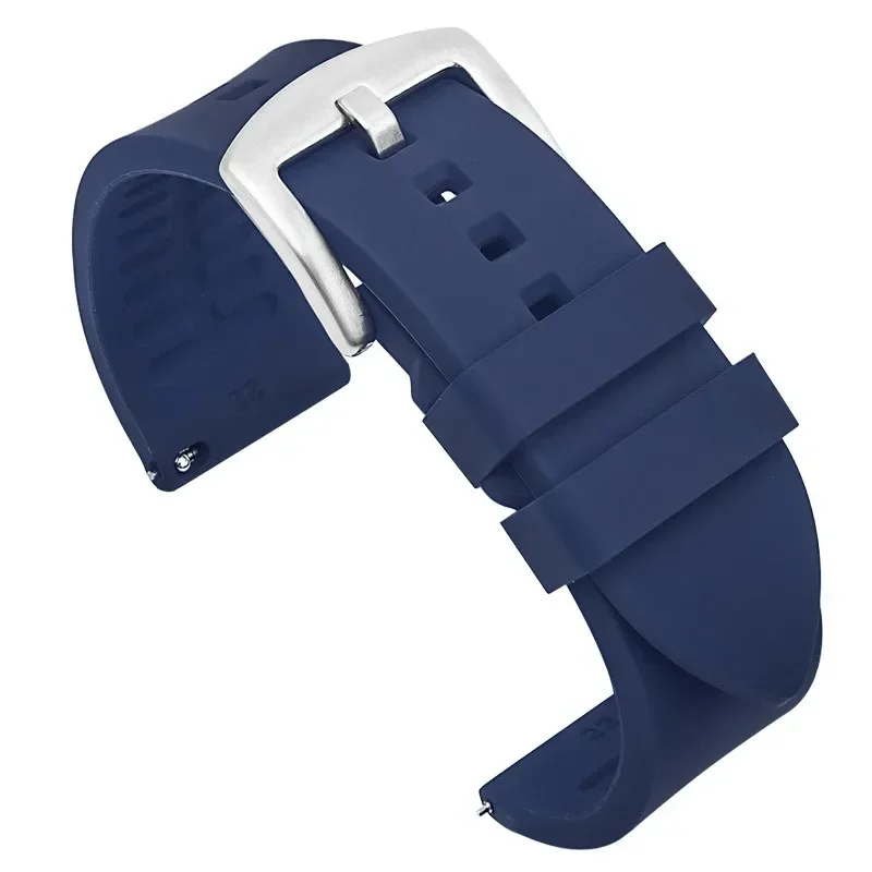 Enhanced Waterproof Silicone Sport Watch Band with Quick Release - Rubber Strap