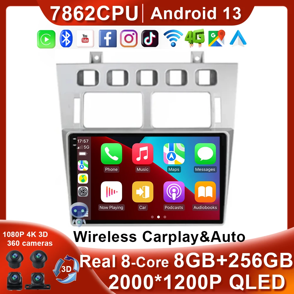

Wireless carplay For Chery Fora A5 A21 Cowin 3 A21 For Vortex Estina Multimedia Video Player Navigation Autoradio 2 Din Carplay
