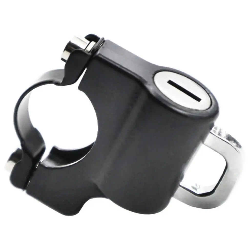 Motorcycle Helmet Lock Aluminum Alloy Alarms Handlebar Accessories Theft