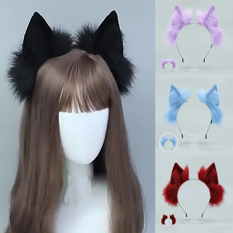 

Sexy Adjustable Cat Ears Headband For Women Girls Plush Bell Hairband Cosplay Masquerade-party Costume Hair Accessories