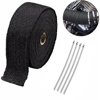 Premium 5cm x 5M Exhaust Wrap with Stainless Steel Ties