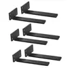 Metal Floating Shelf Brackets Wall Mount Heavy Duty Shelves Brackets 1/5 Inch Invisible L Brackets for Shelves Support 3