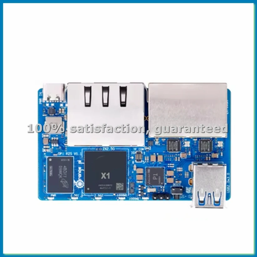 R2S 2GB RAM 8GB EMMC 개발 보드용 8코어 RISC-V AI 2TOPS CPU 듀얼 LAN 포트 OpenWrt-A86Z용 미니 PC