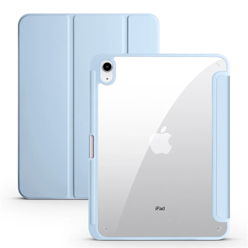 Enhanced Product Title: 

Premium iPad Case with Pen Holder and Clear Trifold Acrylic Back