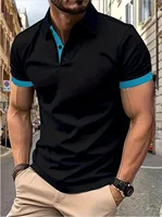 La nouvelle chemise POLO à manches courtes pour hommes d'été 2025, décontractée, à la mode, confortable et douce avec impression de motifs 3D 4