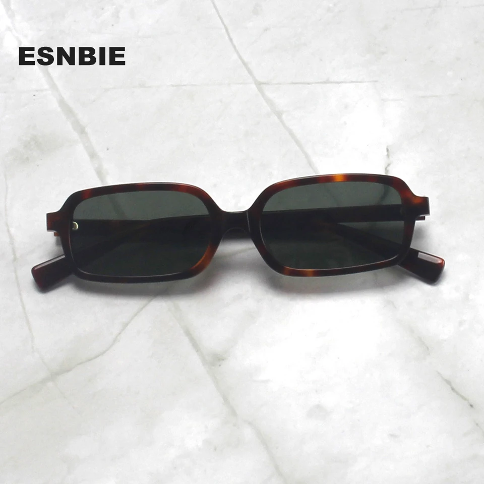 Y2K Acetat Rahmen Kleine Rechteck Sonnenbrille Frauen Polarisierte Sonnenbrille Für Männer Outdoor Gradienten Linsen Koreanischen Stil UV400