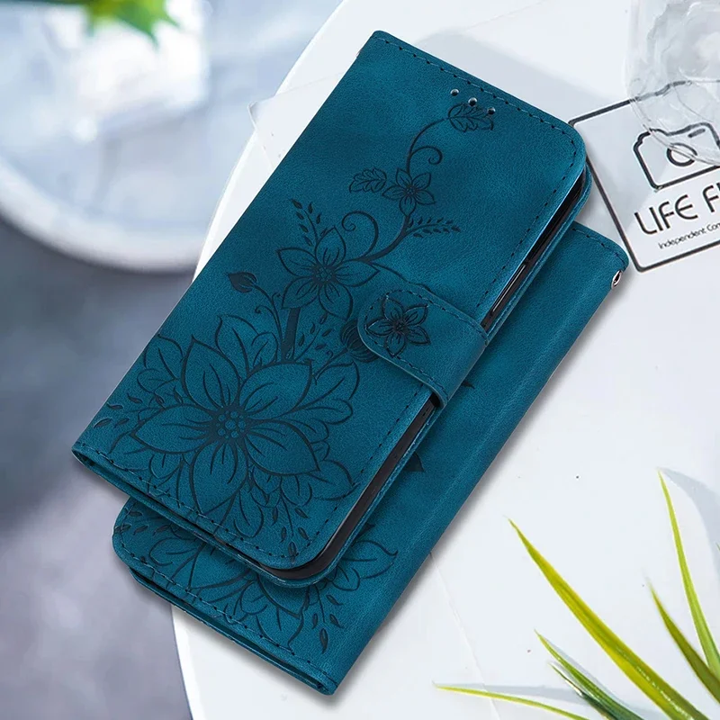 Leather Wallet Phone Cover with Card Slot – Elegant & Durable Protection