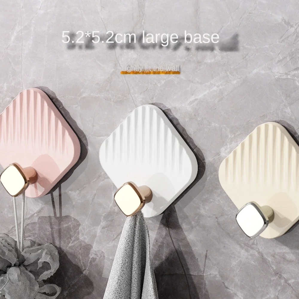 

1Pcs/4Pcs ABS Bathroom Hooks Moisture-proof Self-adhesive Coat Hanger Strong Load-bearing Capacity Towel Rack Bathroom