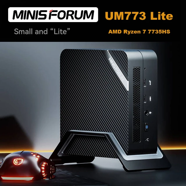 MINISFORUM UM773 Lite Mini PC 8 Cores 16 Threads AMD Ryzen 7