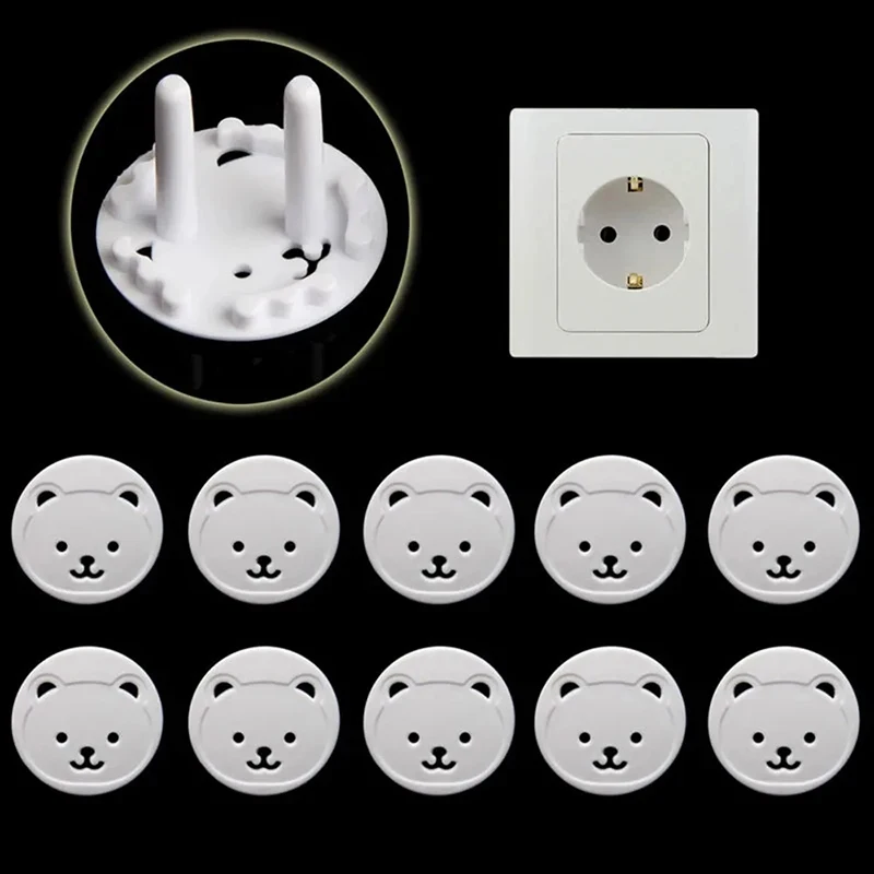Infant Safety Sockets 10 Plug Protection 2-Phase Safety Lock Socket covers