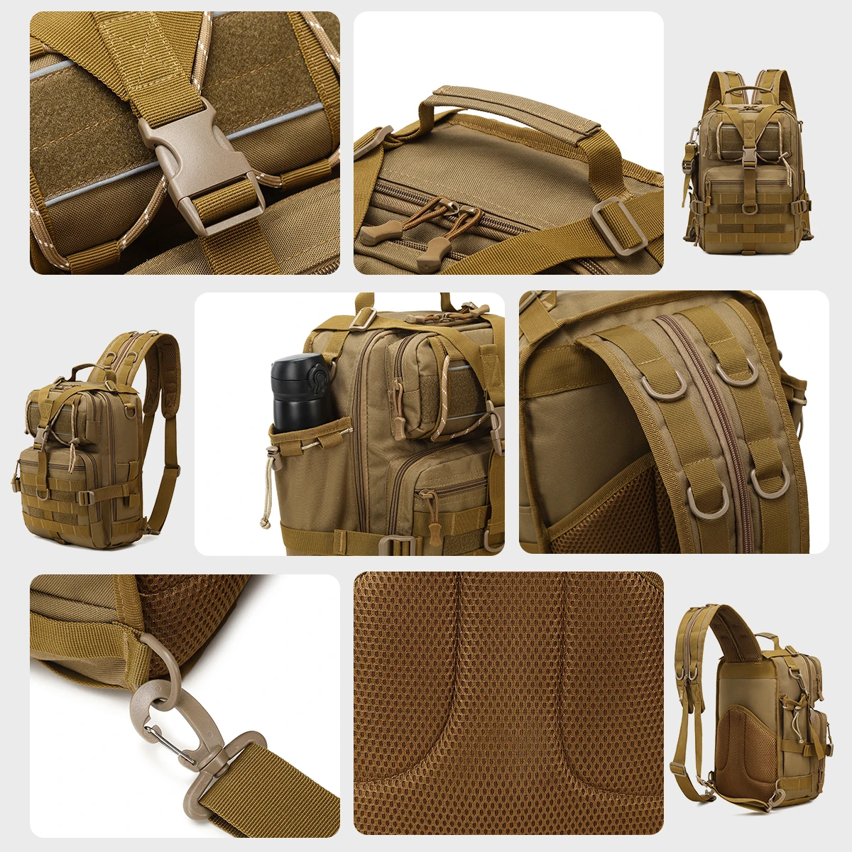 One-Shoulder Messenger Bag Outdoor Sports Camouflage Large Chest Bag Saddle Bag Multifunctional Waterproof Tactical Bag