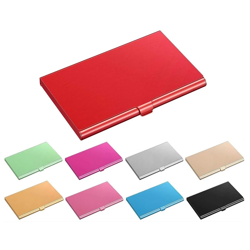 Sleek Aluminum Alloy Business Card Holder and Wallet