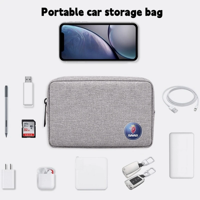 Protable Car Keys U Disk Custodia Per Auricolari Per Saab Scania 95 93 9000 900 9-7 600 99 9-X 97X Turbo X Monster 9-2X Gt750 92