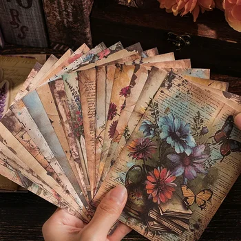 Retro Garden Scrapbook Paper 1