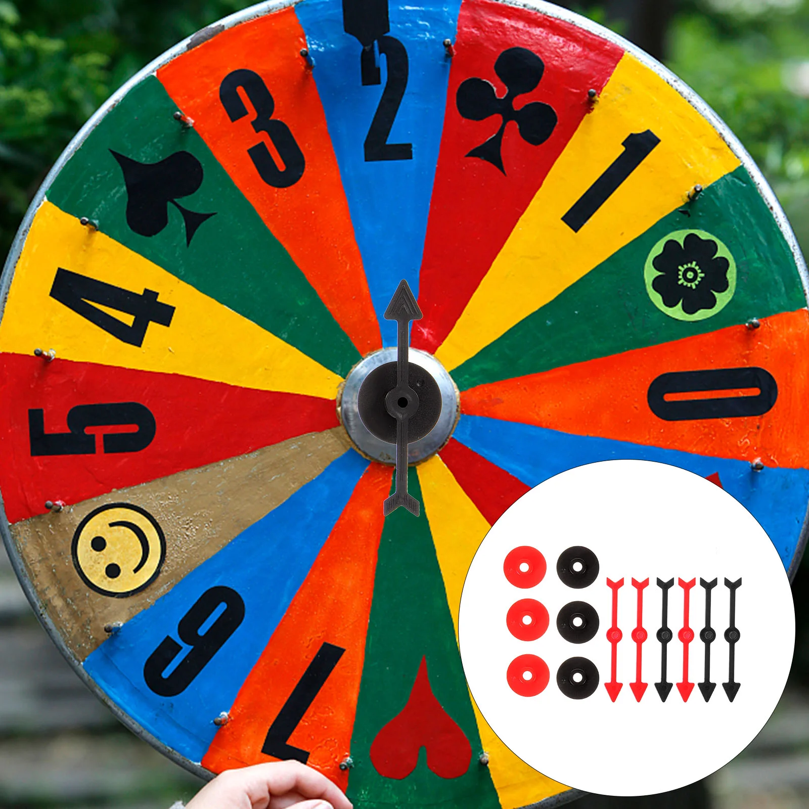 Rotating Plastic Pointer Digital Turntable DIY Accessories Lottery Wheel Arrows Board Games Spinners Replacement