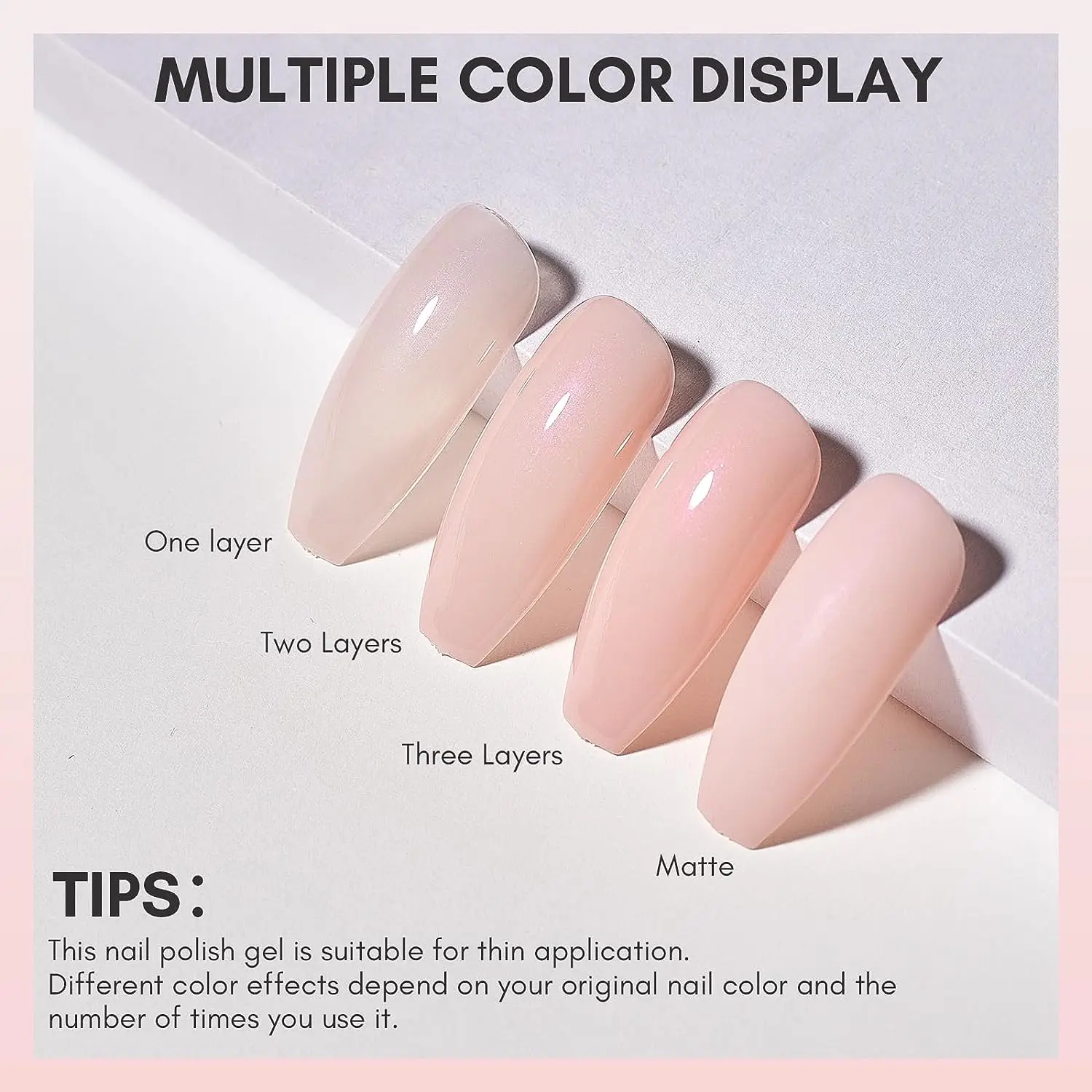 Makartt Rubber Gel Base Coat for Nails 8ML Soak Off UV LED Manicure DIY Nail Gel Nail Polish Gel Polish Base and Top Coat