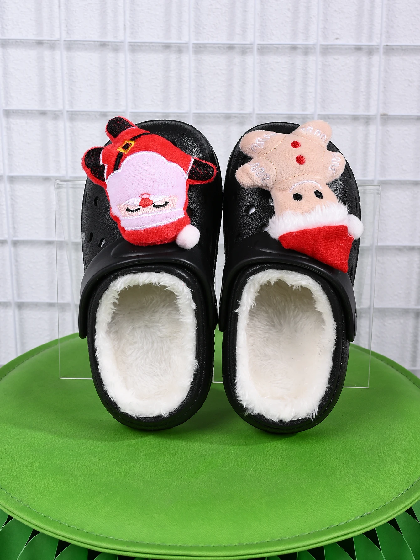 Children's Winter Slippers - Plush Soft EVA Sole Anti Slip Kids Indoor Shoes