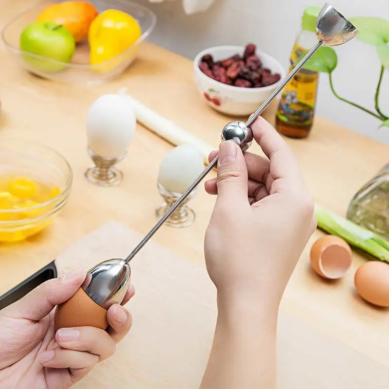 Egg Opener Creative Egg Cutter Egg Holder Sticky Rice Egg Opener Stainless Steel Beater Broken Shell Steamer egg shell opener egg opener