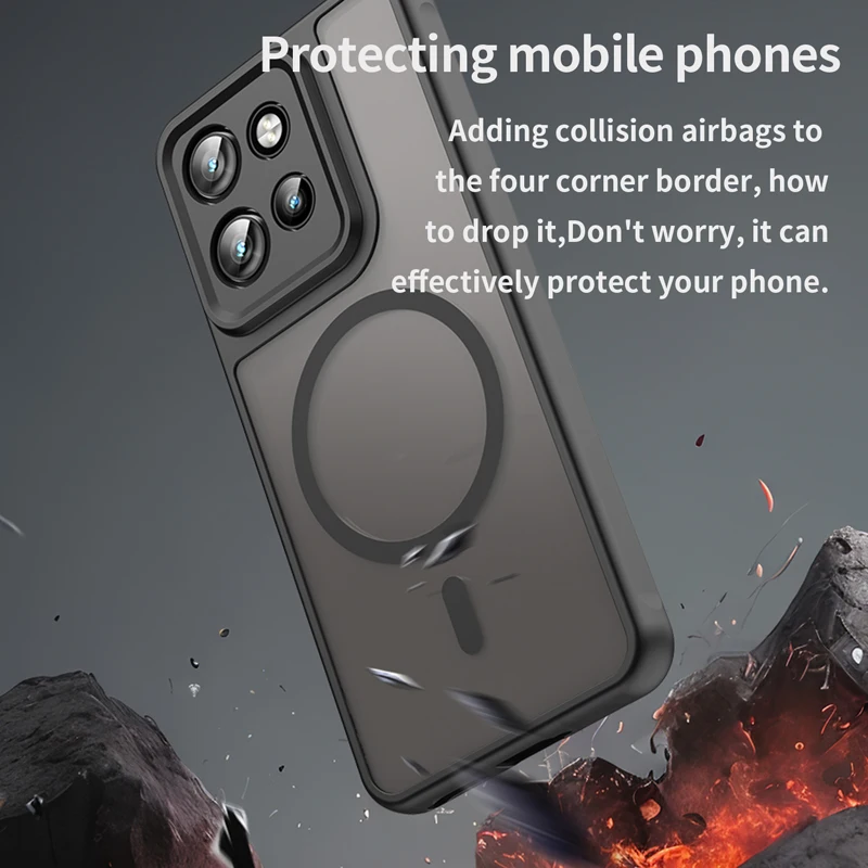 Semi-Transparent Frosted Matte Anti-Fingerprint Phone Case Cover
