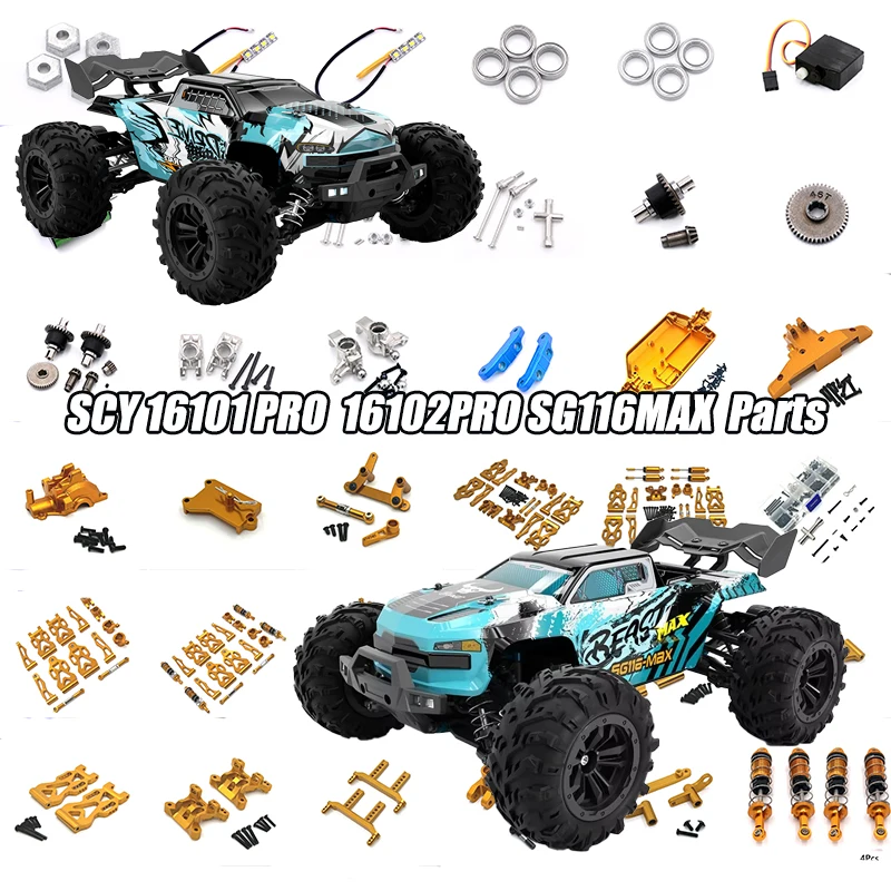 Composants Rc pour SCY 16101 RC Car Pièces Rechange Coupelle De Direction Siège De Roue Avant 16101-6025 16101-6320 Remplacement Coupelle De Direction Accessoires De Voiture