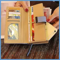 Ladies' PU hollow leaf handbag with card holder and mobile phone pocket, zipper buckle wallet - Image 6