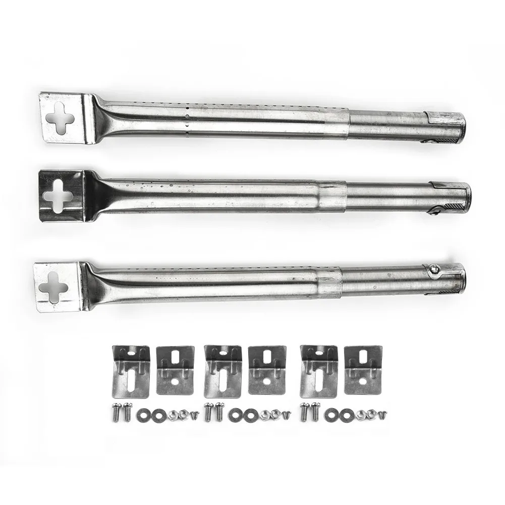 

4pcs BBQ Gas Grill Scalable Stainless Steel Tube Burners Adjustable Length 30-45cm Universal Replacement BBQ Grill Tube Burners