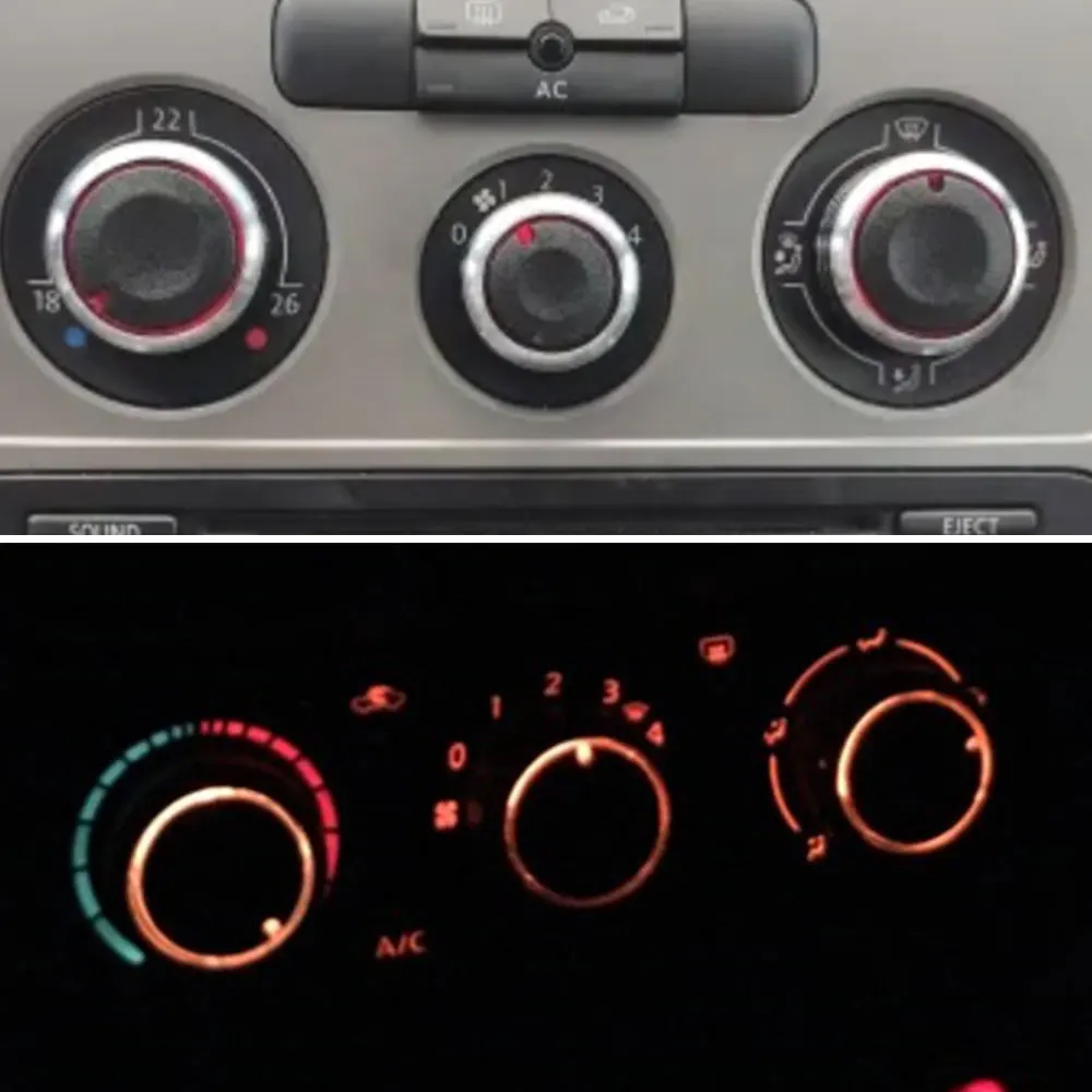 폭스바겐 VW 골프 5 MK5 제타 티구안 투란 파사트 B6 B7 3C, 스코다 옥타비아 A5용 자동차 에어컨 노브