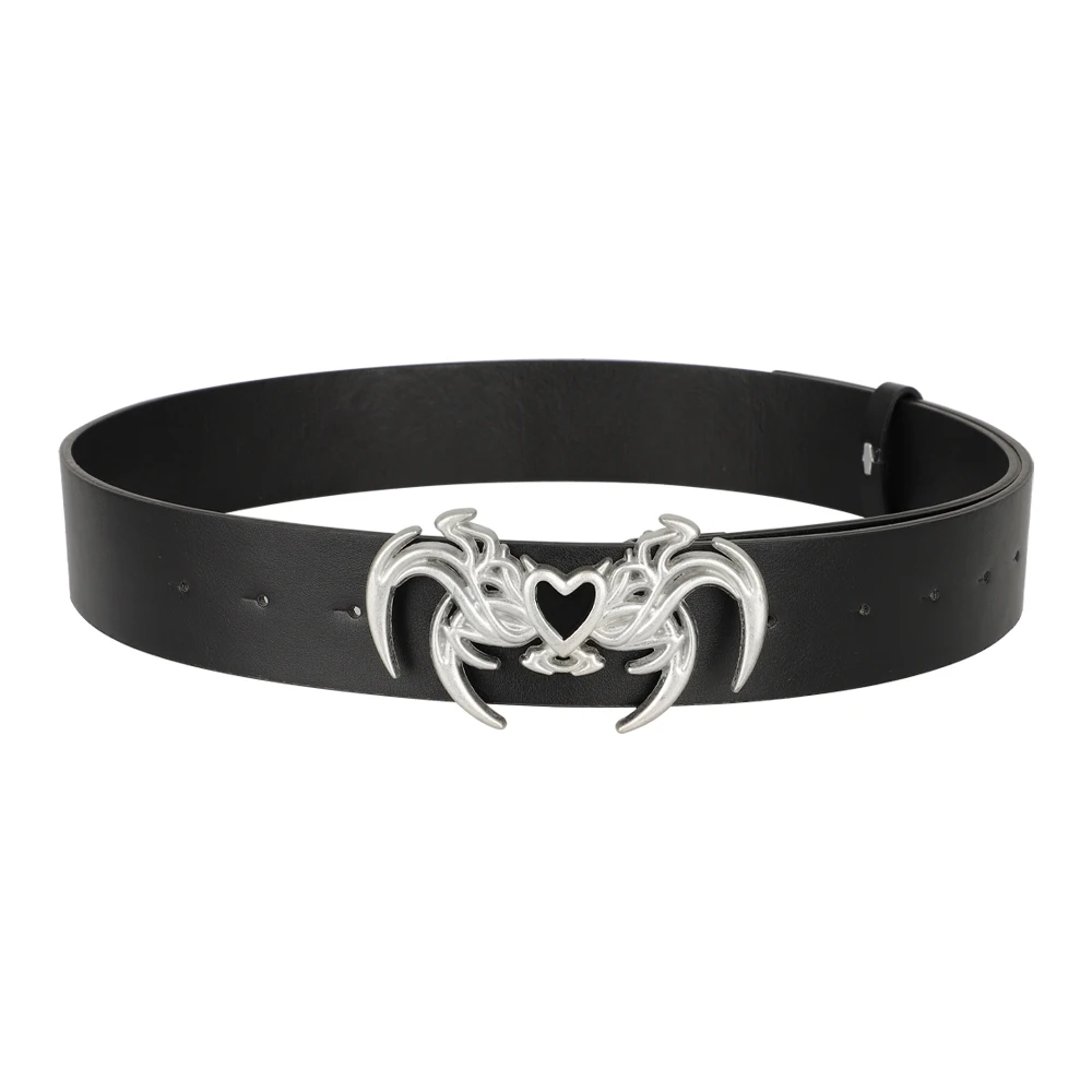 Fashion Women's Belt Retro Gothic Punk Style Personalized Irregular Buckle Belt Casual PU Leather Belt Y2k Belts For Men Women