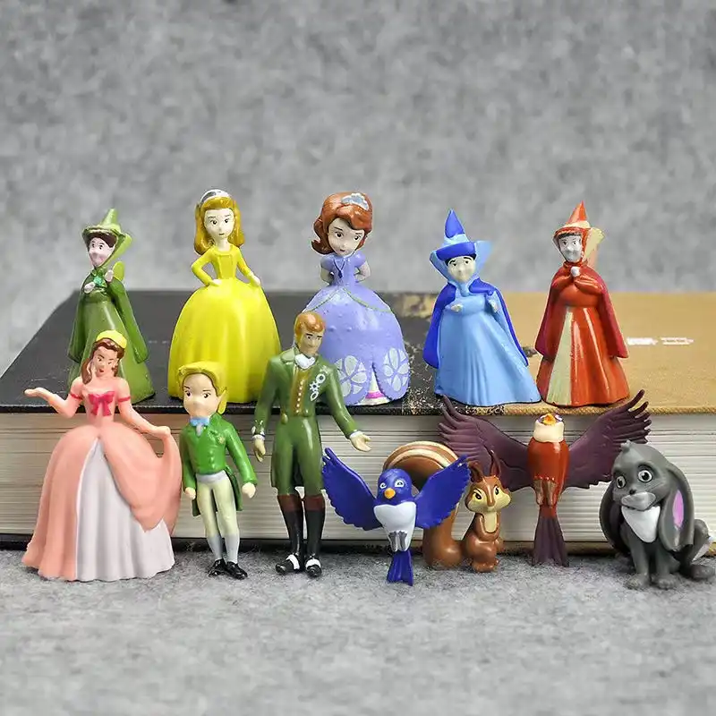 3-4cm 12pcs/Lot Sofia the First Figures Princess Sophia Amber Cilo