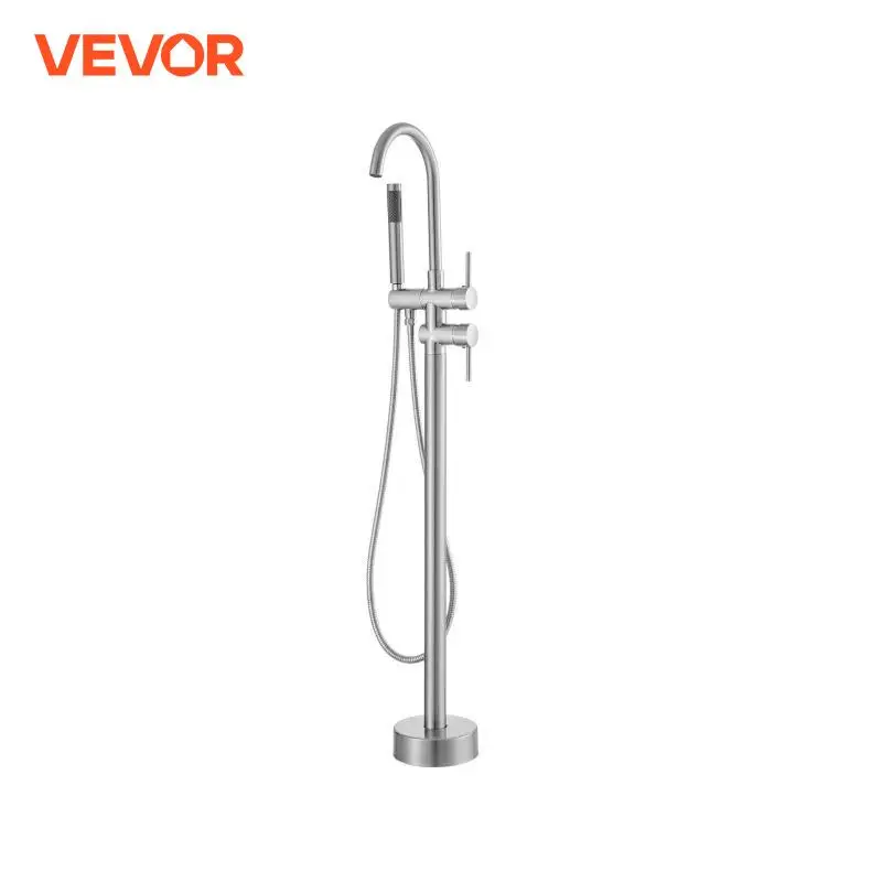 Freestanding Bathtub Faucet Floor Mount Shower Mixer Taps for Bathing Showering Pet Cleaning Drains Toilet Flushing shower set bathtub faucet shower faucet water mixer