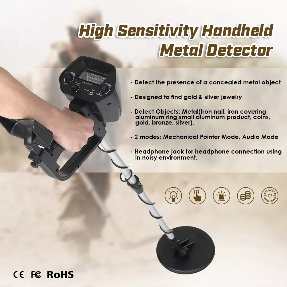 MD 4030 Professtional Underground Metal Detector Length Adjustable Gold Detector Treasure Seeker MD4030 for Treasure Search