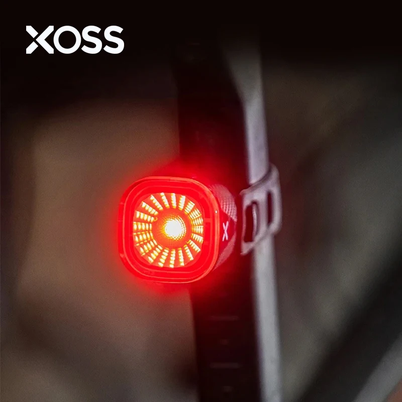 Задний фонарь для велосипеда XOSS XR01, умный задний фонарь с датчиком тормоза, LED зарядка, водонепроницаемый, задний фонарь для велоспорта, аксессуары XR 1